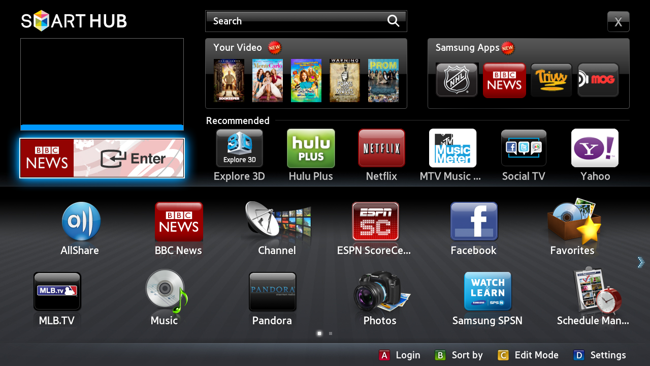 Smart TV Apps from Samsung UK